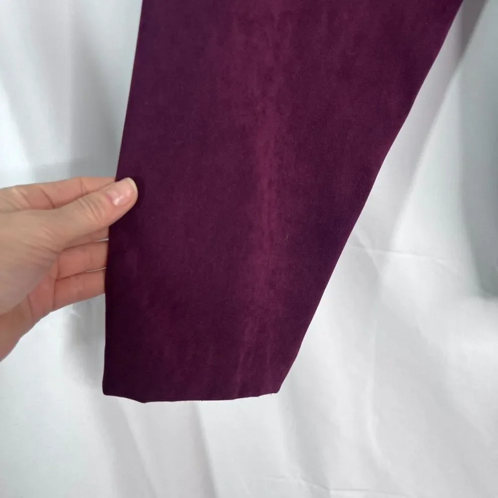 RL Richard Purple Velvety Velour‎ Long Sleeve Button Front Jacket Shirt Large